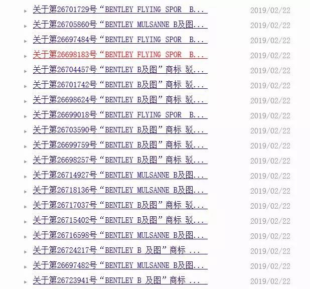 300余件“賓利”商標(biāo)被注冊(cè) 李逵李鬼分不清