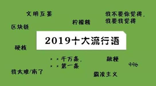 2019年十大流行語出爐，有的已被搶注成商標，快看還有哪些漏的