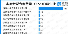 實(shí)用新型專(zhuān)利TOP20：古井貢酒一騎絕塵，有效實(shí)用新型專(zhuān)利722件