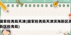 國(guó)家稅務(wù)局天津(國(guó)家稅務(wù)局天津?yàn)I海新區(qū)高新區(qū)稅務(wù)局)